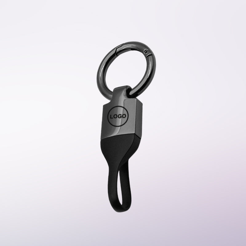 Premium Leather Car Keychain with Logo