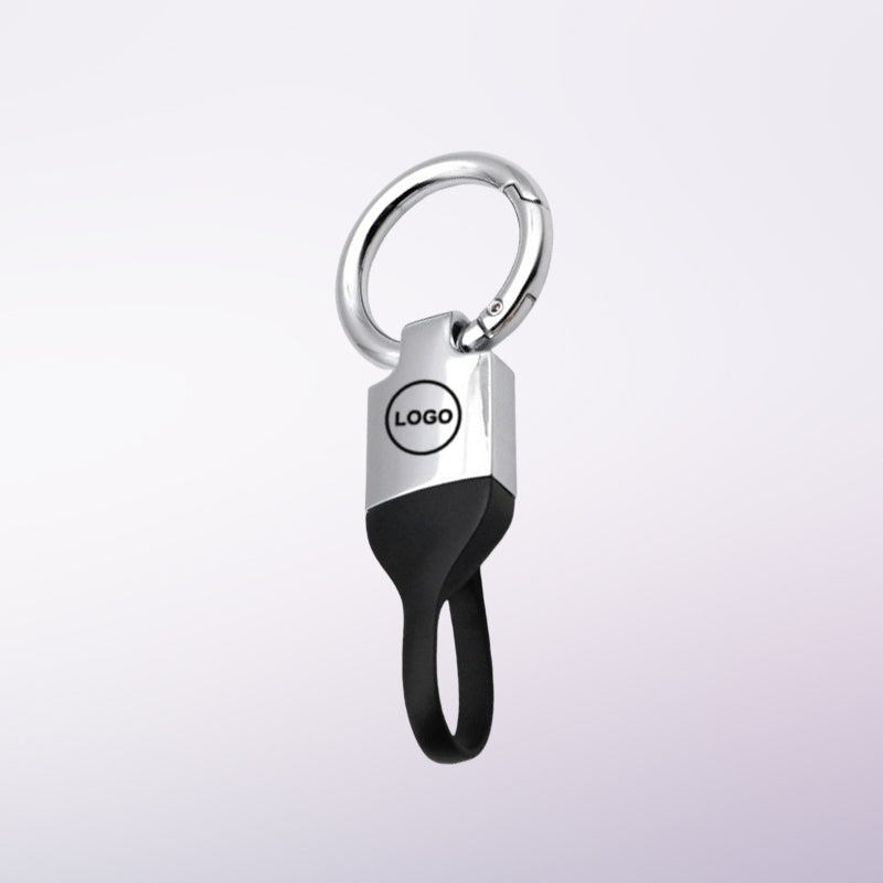 Premium Leather Car Keychain with Logo
