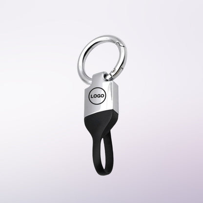 Premium Leather Car Keychain with Logo
